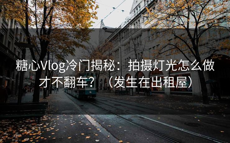 糖心Vlog冷门揭秘：拍摄灯光怎么做才不翻车？（发生在出租屋）