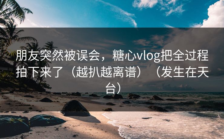 朋友突然被误会，糖心vlog把全过程拍下来了（越扒越离谱）（发生在天台）